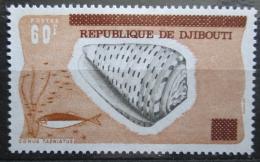 Poštová známka Džibutsko 1977 Mušle pretlaè Mi# 185 Kat 10€