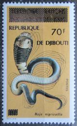 Poštová známka Džibutsko 1977 Kobra pretlaè Mi# 186 Kat 12€