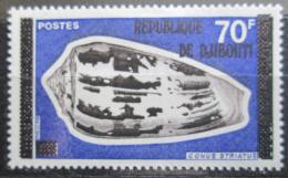 Poštová známka Džibutsko 1977 Mušle pretlaè Mi# 187 Kat 8€