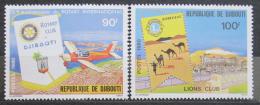 Poštové známky Džibutsko 1980 Rotary a Lions Intl. Mi# 266-67