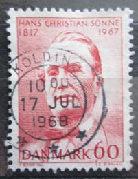 Poštová známka Dánsko 1967 Hans Christian Sonne Mi# 464