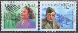 Poštové známky Kanada 1994 Osobnosti Mi# 1439-40