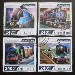 Poštové známky Džibutsko 2017 Parní lokomotívy