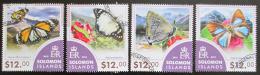Poštové známky Šalamúnove ostrovy 2015 Motýle Mi# 3302-05 Kat 17€