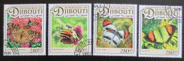 Poštové známky Džibutsko 2017 Motýle Mi# 1438-41 Kat 11€