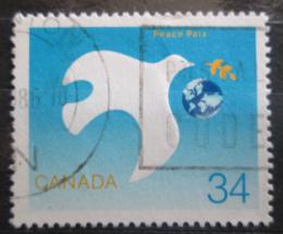 Poštová známka Kanada 1986 Medzinárodný rok míru Mi# 1010