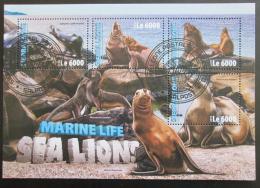 Poštové známky Sierra Leone 2016 Morské levy Mi# 7083-86 Kat 11€
