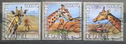 Poštové známky Guinea 2014 Žirafy Mi# 10367-69 Kat 18€