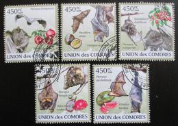 Poštové známky Komory 2009 Netopiere Mi# 2455-59 Kat 10€