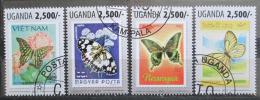 Poštové známky Uganda 2013 Motýle na známkách Mi# 3127-30 Kat 12€