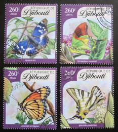Poštové známky Džibutsko 2016 Motýle Mi# 824-27 Kat 12€