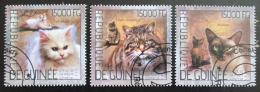 Poštové známky Guinea 2014 Domácí maèky Mi# 10399-401 Kat 18€ - zväèši� obrázok