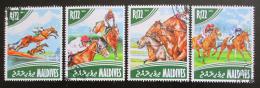 Poštové známky Maldivy 2014 Dostihy Mi# 5279-82 Kat 11€