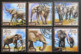 Poštové známky Sierra Leone 2015 Slony Mi# 6034-39 Kat 11.50€