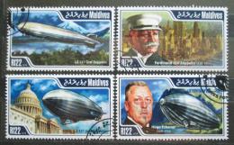 Poštové známky Maldivy 2014 Vzducholode Mi# 5370-73 Kat 11€