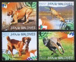 Poštové známky Maldivy 2014 Psy Mi# 5410-13