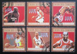 Poštové známky Komory 2010 Basketbalové hvìzdy Mi# 2859-64