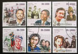 Poštové známky Svätý Tomáš 2010 Èínští herci Mi# 4294-99 Kat 10€