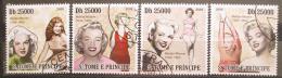 Poštové známky Svätý Tomáš 2009 Marilyn Monroe Mi# 4216-19