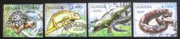 Poštové známky Uganda 2012 Plazi Mi# 2780-83 Kat 13€