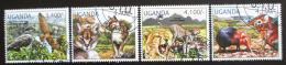 Poštové známky Uganda 2012 Ohrožené druhy Mi# 2800-03 Kat 13€