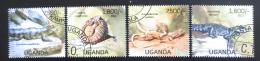 Poštové známky Uganda 2013 Plazi Mi# 3025-28 Kat 22€