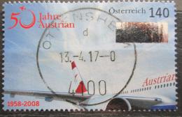 Poštová známka Rakúsko 2008 Austrian Airlines, 50. výroèie Mi# 2718