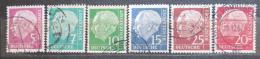 Poštové známky Nemecko 1960 Prezident Heuss Mi# 179-86 y Kat 240€