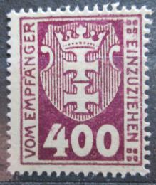 Poštová známka Danzig 1921 Štátny znak, doplatná Mi# 11 Kat 4.50€