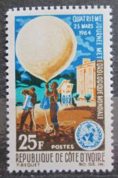 Poštová známka Pobrežie Slonoviny 1964 Den meteorologie Mi# 266