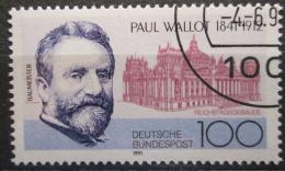 Poštová známka Nemecko 1991 Paul Wallot, architekt Mi# 1536