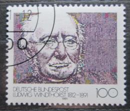 Poštová známka Nemecko 1991 Ludwig Windthorst, politik Mi# 1510