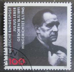 Poštová známka Nemecko 1991 Julius Leber, politik Mi# 1574