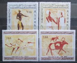 Poštové známky Alžírsko 1966 Skalní malby Mi# 444-47 Kat 30€