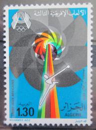 Poštová známka Alžírsko 1978 Africké hry, hod kladivem Mi# 726