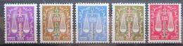 Poštové známky Alžírsko 1963 Váhy, doplatná Mi# 59-63