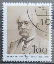 Poštová známka Nemecko 1992 Werner von Siemens Mi# 1642