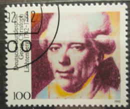 Poštová známka Nemecko 1992 Georg Lichtenberg, fyzik Mi# 1616