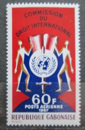 Potov znmka Gabon 1967 Komise OSN pro lidsk prva Mi# 288