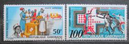 Poštové známky Gabon 1968 Èervený kríž Mi# 306-07