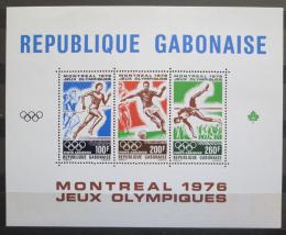Poštové známky Gabon 1976 LOH Montreal Mi# Block 30