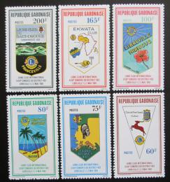 Poštové známky Gabon 1981 Znaky klubù Lions Mi# 769-74 Kat 9€