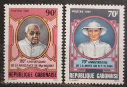 Poštové známky Gabon 1981 Misionáøi Mi# 795-96