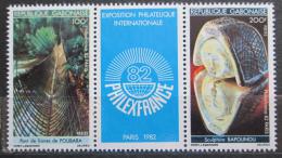Poštové známky Gabon 1982 Výstava PHILEXFRANCE Mi# 822-23