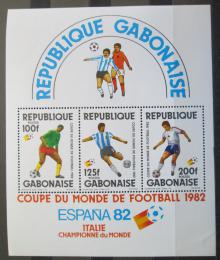 Poštové známky Gabon 1982 MS ve futbale pretlaè Mi# Block 48