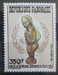 Poštová známka Gabon 1986 Døevìná socha Mi# 951 Kat 4.20€