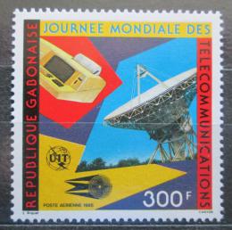 Poštová známka Gabon 1986 Svìtový den telekomunikace Mi# 954