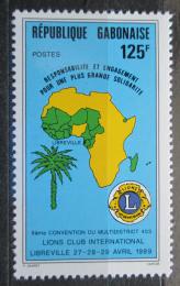 Poštová známka Gabon 1989 Konference Lions Intl. Mi# 1034