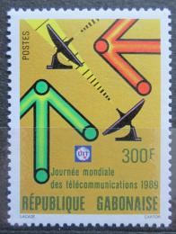 Poštová známka Gabon 1989 Svìtový den telekomunikace Mi# 1035 Kat 3.40€
