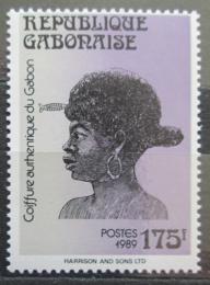 Poštová známka Gabon 1989 Tradièní úèes Mi# 1049